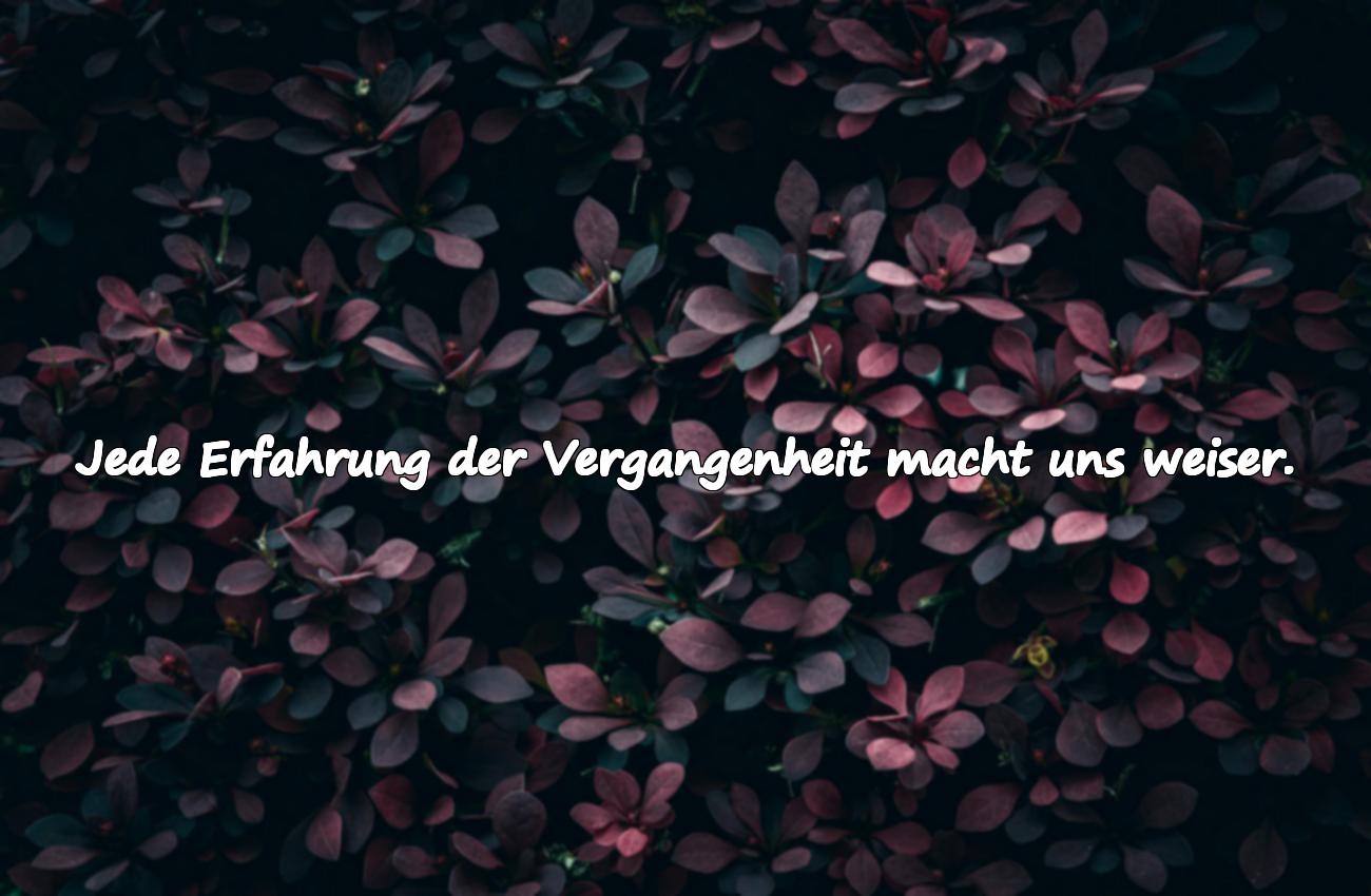 Schöne Sprüche über die Vergangenheit