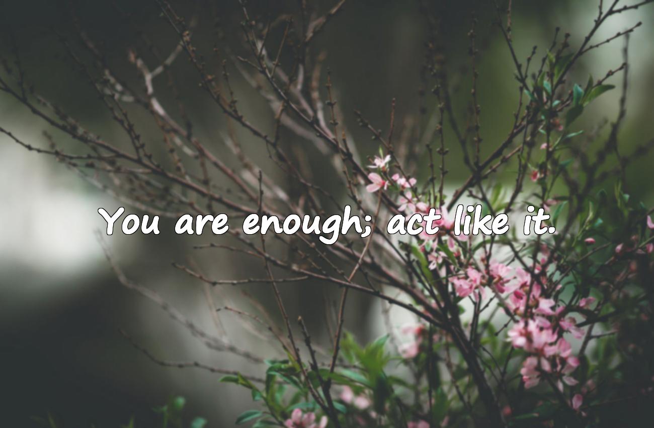 self inspirational quotes