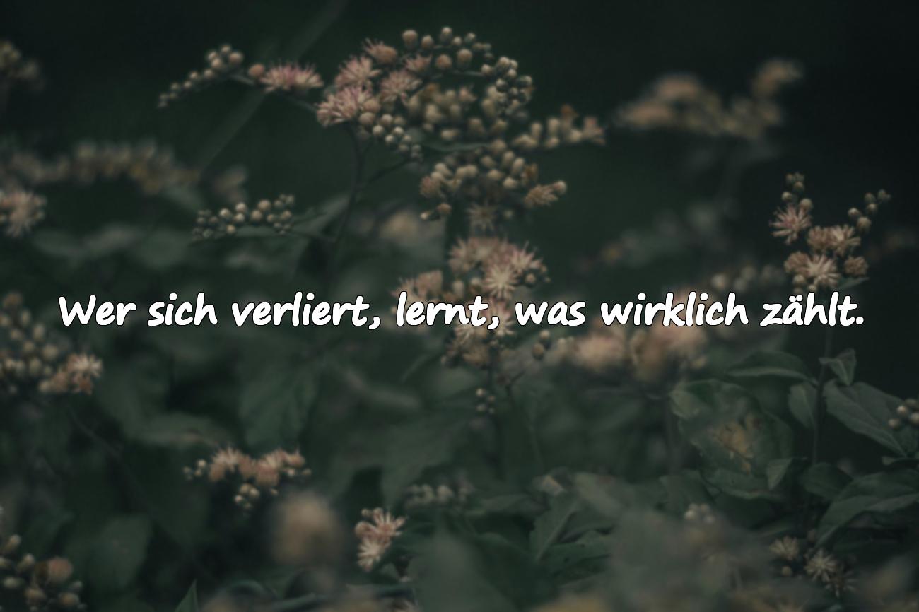 Sprüche über das Sich-Verlieren