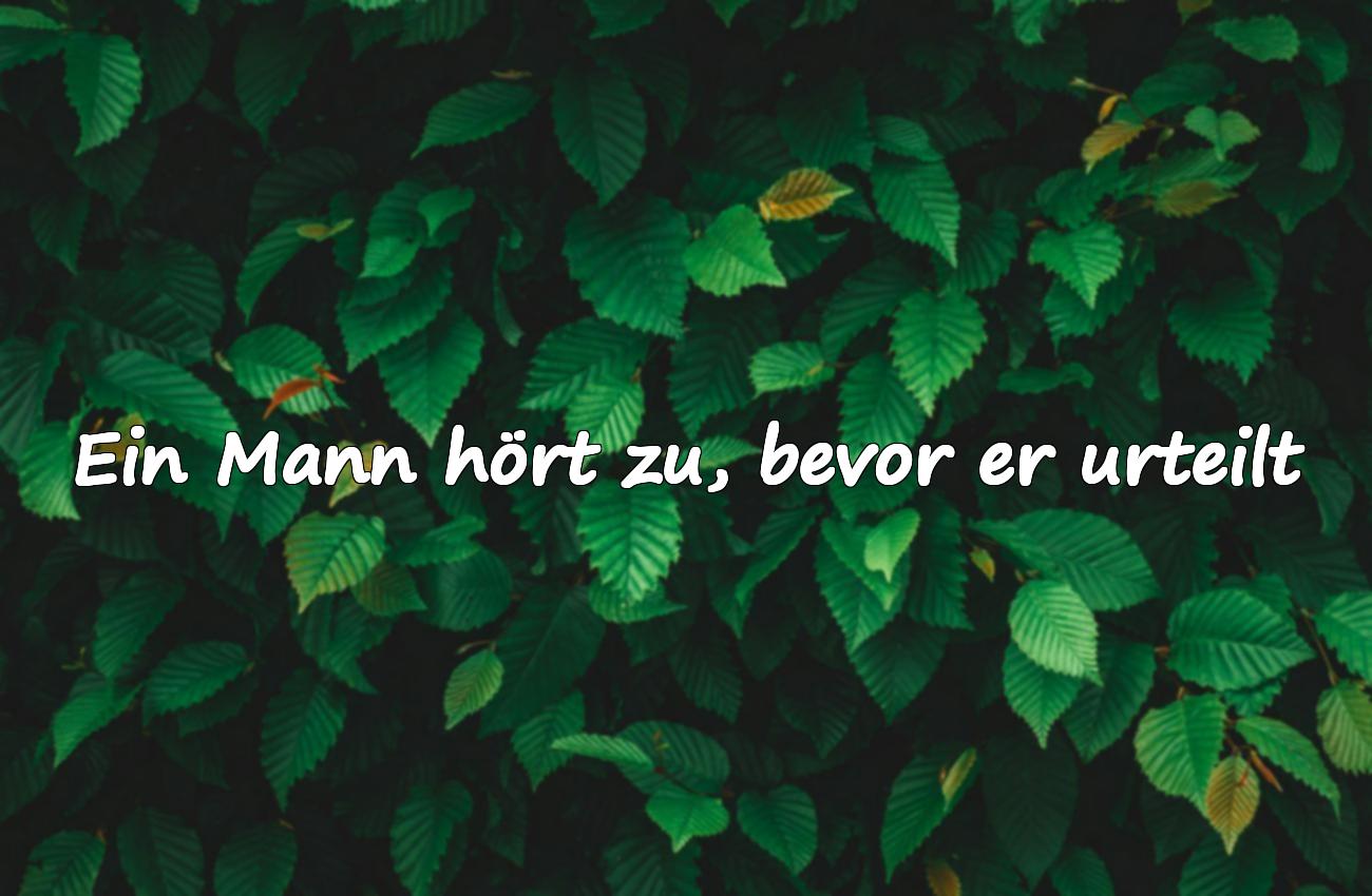 Sprüche über Männlichkeit