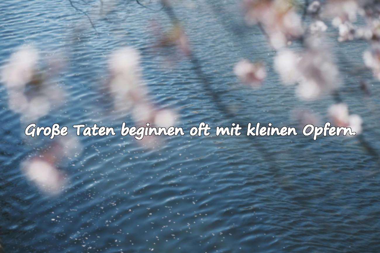 Sprüche über Opferbereitschaft