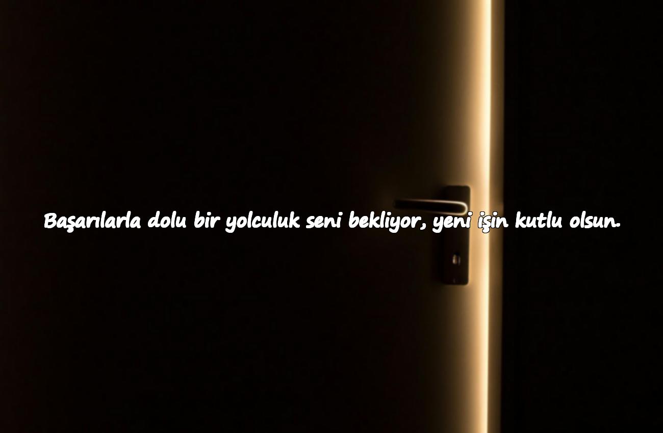 yeni iş tebrik mesajı